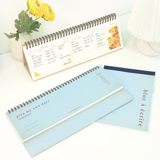 O-Check Plan My Own Day Undated Weekly Desk Planner
