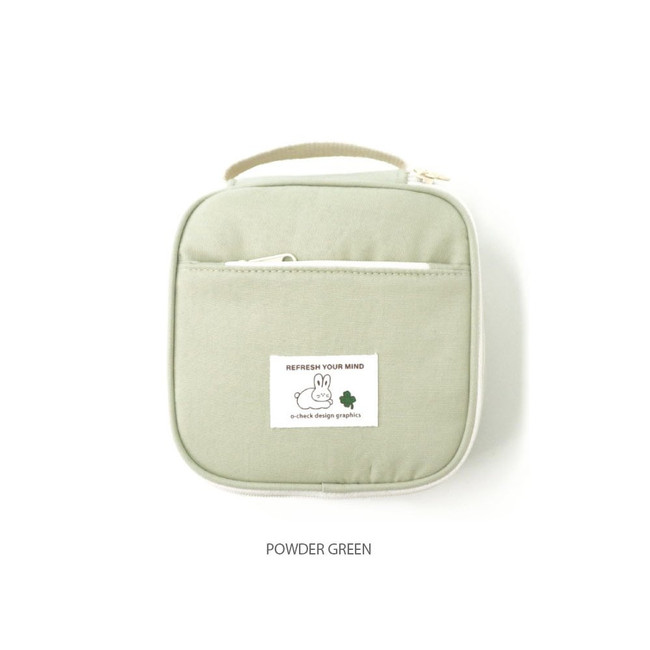 Powder green - Refresh Your Mind Makeup Bag Cosmetic Pouch