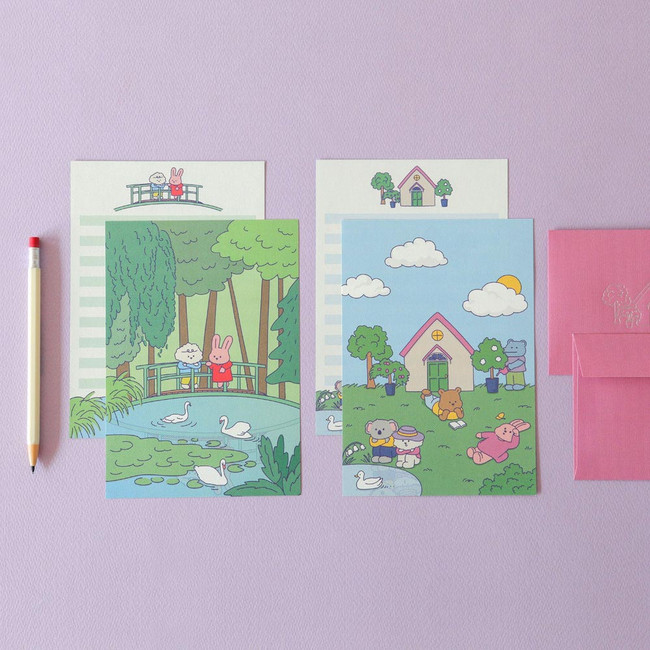 Dailylike My Buddy Daily Letter and Envelope Set 09-12