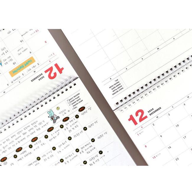 Indigo 2024-2025 Two Years Standing Monthly Desk Calendar