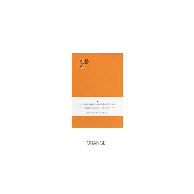 orange - Indigo Today One Sentence Undated Daily Diary Journal