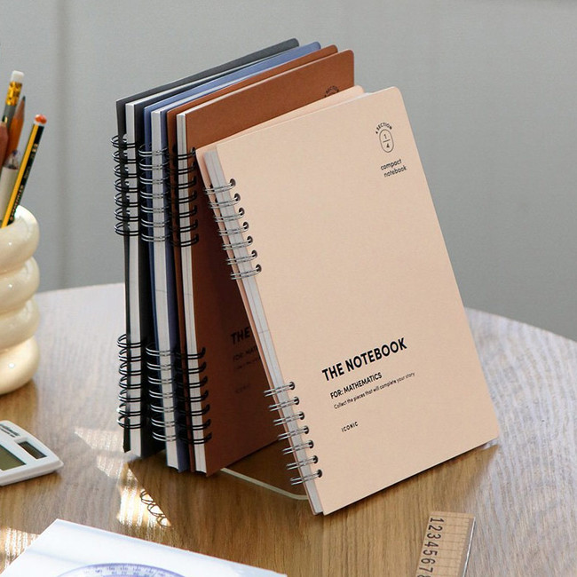 ICONIC Compact Math Exercise A5 Wire-Bound Notebook