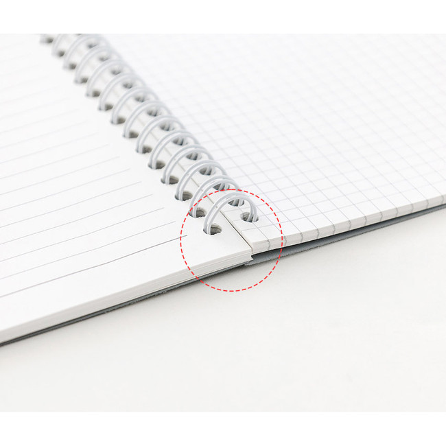 wire binding - ROMANE Brunch Brother B5 PP Cover Lined Grid Notebook