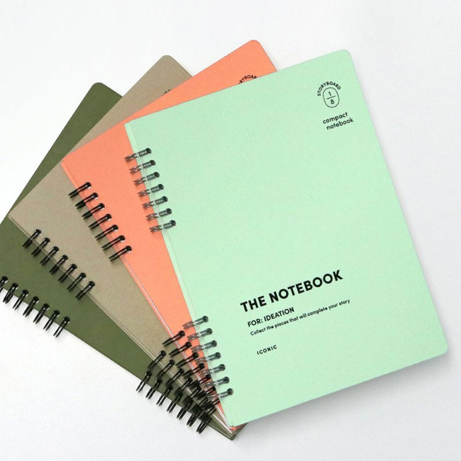 ICONIC Compact Idea A5 Wire-Bound Notebook