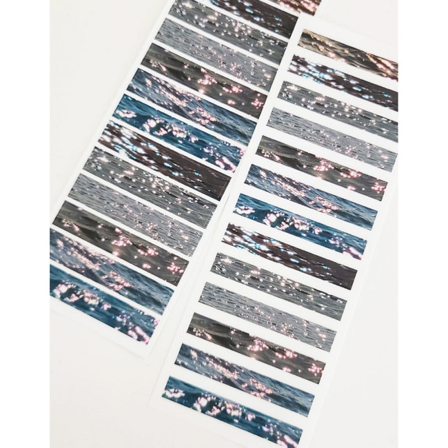 Bonne Journee Sun Glitter Paper Masking Tape Sticker Seal