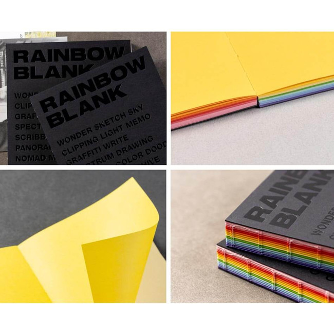 detail of Ardium Rainbow Blank Hardcover Plain Notebook 
