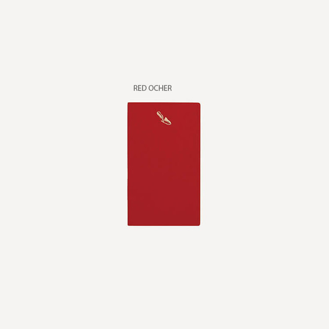 Red ocher - SOSOMOONGOO Digging Small Grid Notebook