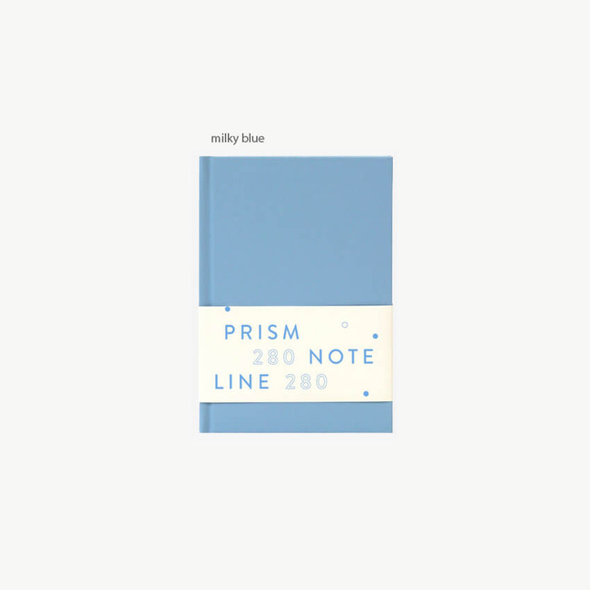 milky blue - Indigo Prism 280 Hardcover Lined Notebook V24