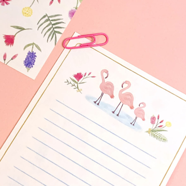 flamingo - DWON Vintage Pattern Letter Set