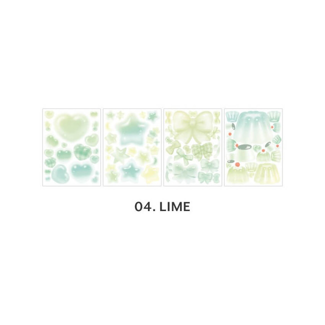 Lime - Iconic Sugar Backgrounds Sticker Pack