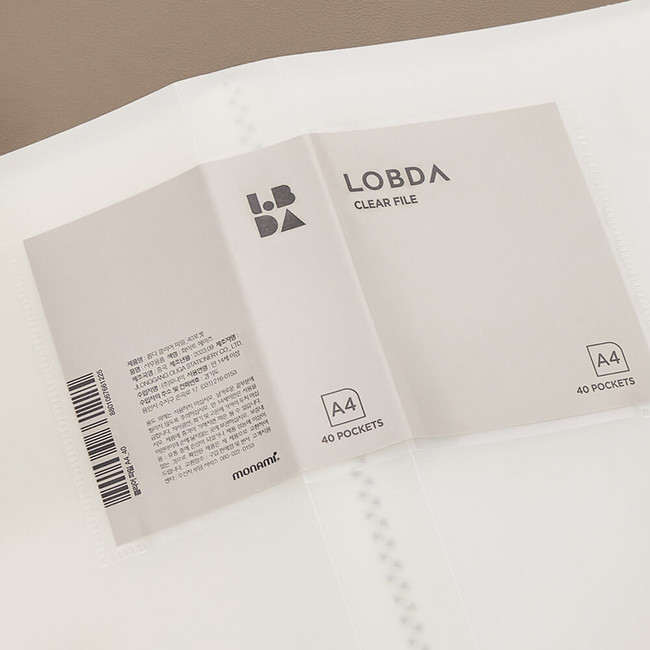 label - Make your Lobda A4 Display Book