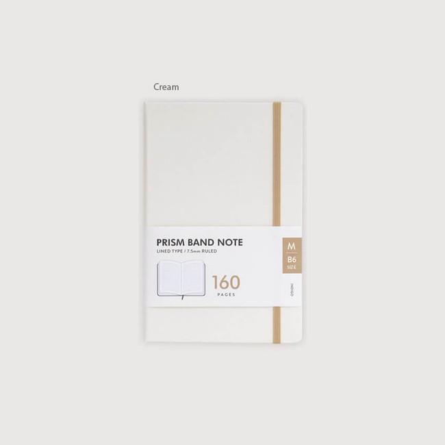 cream - Indigo B6 Band 160 Lined Notebook