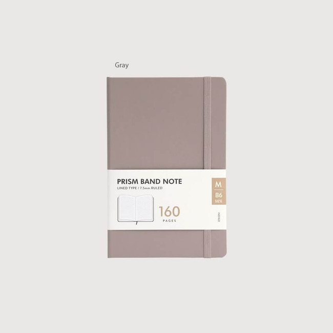 gray - Indigo B6 Band 160 Lined Notebook