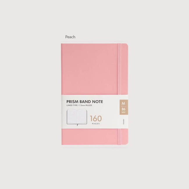 peach - Indigo B6 Band 160 Lined Notebook