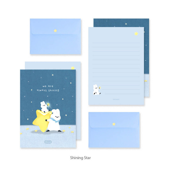 shining star - Dash And Dot Bosom Small Letter Envelope Set