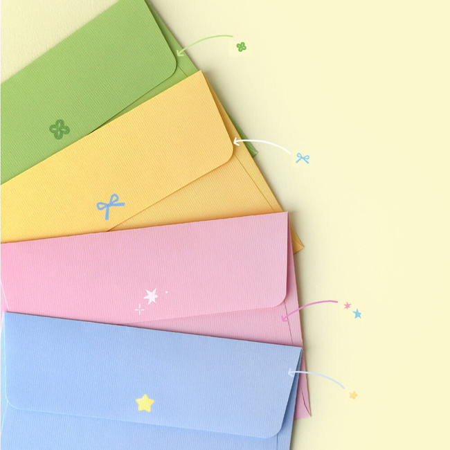 Dash And Dot Bosom Small Letter Envelope Set