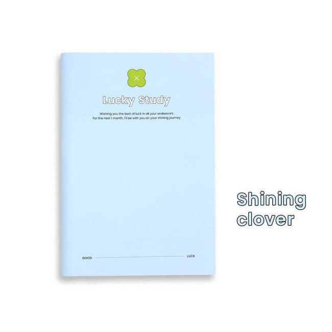 shining clover - O-Check Good Luck 1 month Study Planner