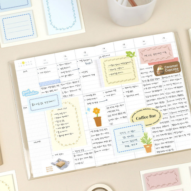 usage example of Paperian L'atelier Sticky Memo Notepad Set