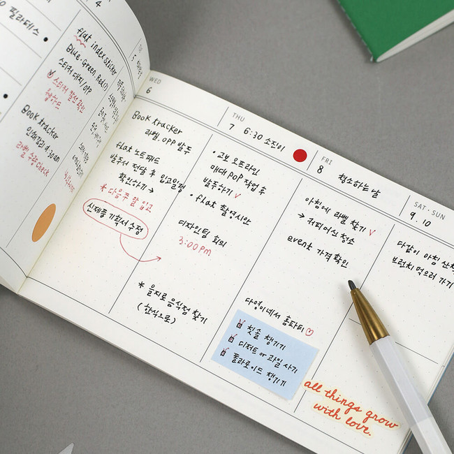 usage example of Paperian Flat Pocket Dot Grid Notebook