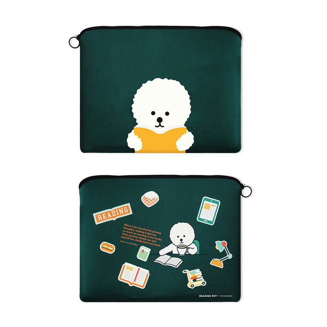 Bookfriends Book And iPad Tablet Zipper Case Sleeve