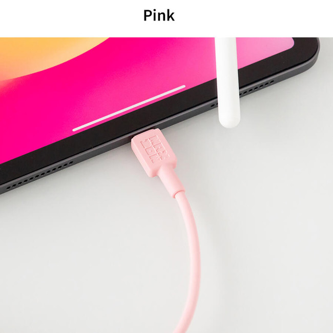 pink - Romane Brunch Brother Silicone USB A To C Cable