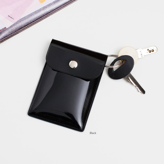 Black - 2nul Button Card Photo Case 