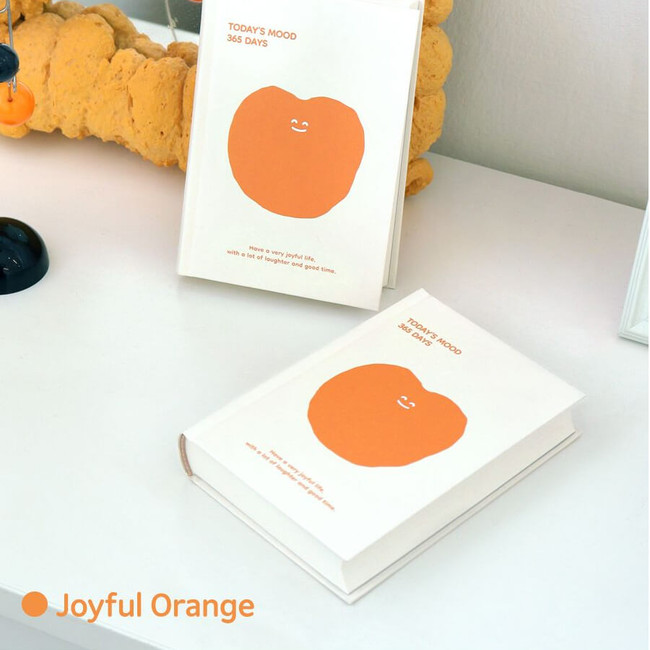 joyful - orange - Indigo Today's Mood 365 Days Undated Daily Diary