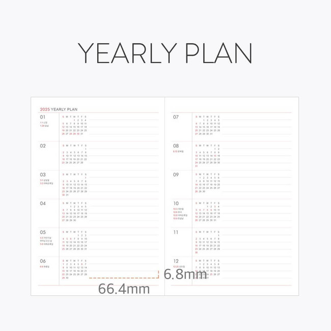 Yearly plan - Indigo 2025 Prism B6 Dated Weekly Diary Planner