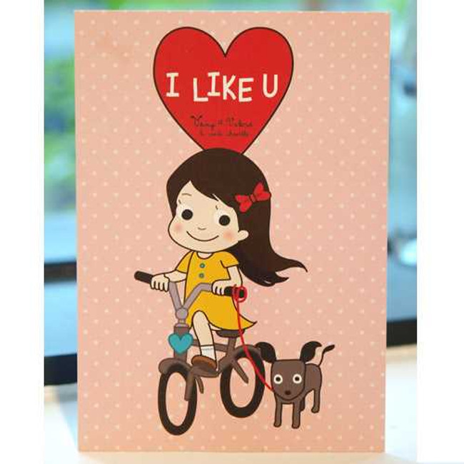 N.IVY Odong et valerie i like you postcard