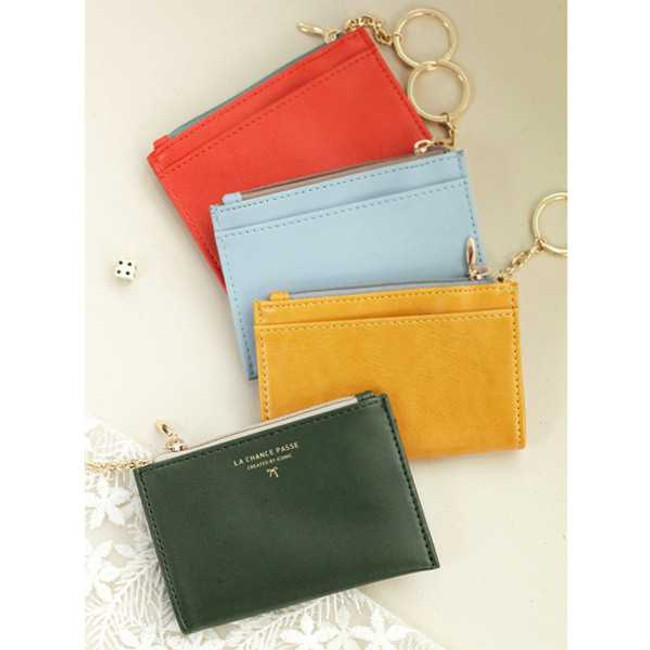 Iconic Coin card zipper wallet holder with Key ring ver.2