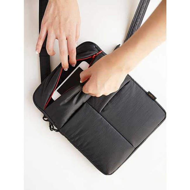 Invite.L Manteau moelleux smart messenger bag for iPad