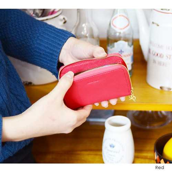 Jam studio Lovely ribbon zip around wallet case