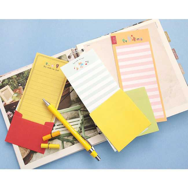2Young Small long letter paper and envelope set of 3