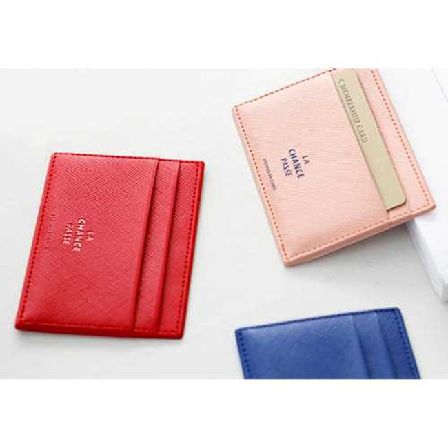 Iconic La chance passe flat card holder case