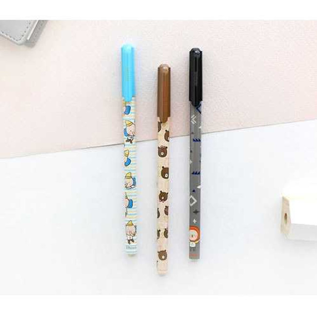 Romane MOMOs blog pattern color gel pen 0.35mm