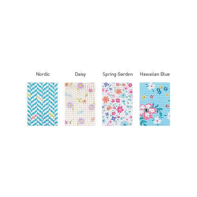 Ardium Summer pattern flat zipper pouch medium