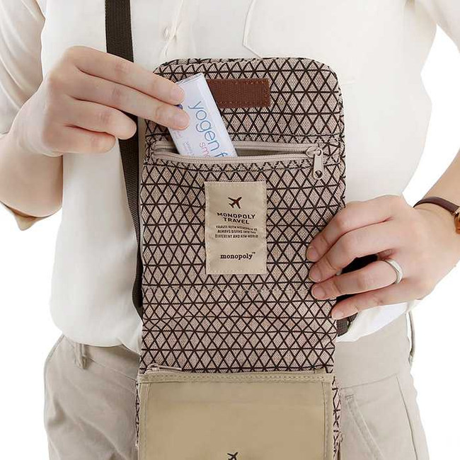 Monopoly Pattern Travel organizer shoulder bag ver.2