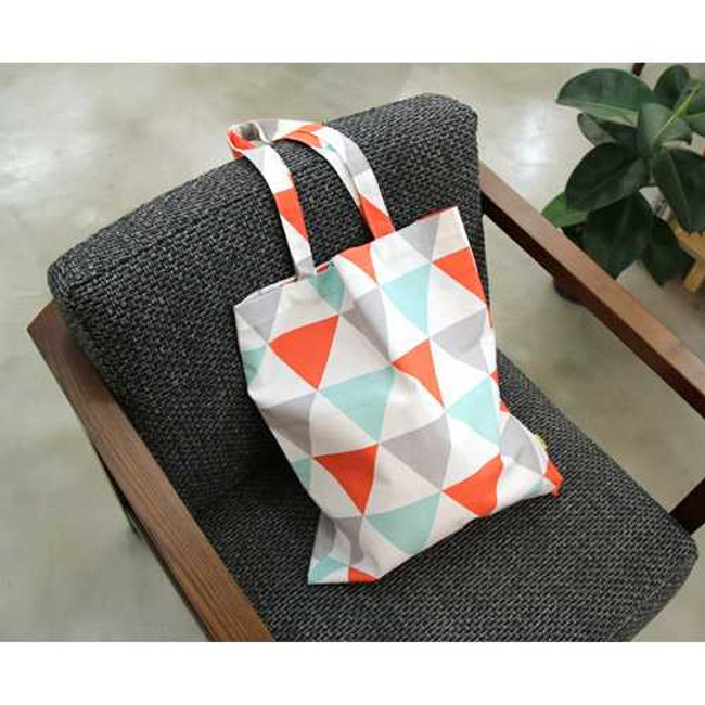 PlanD Pattern cotton tote shoulder bag