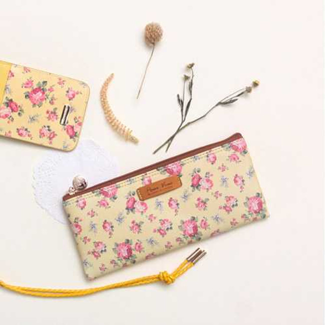 Wanna This Pour vous flower pattern slim pencil case