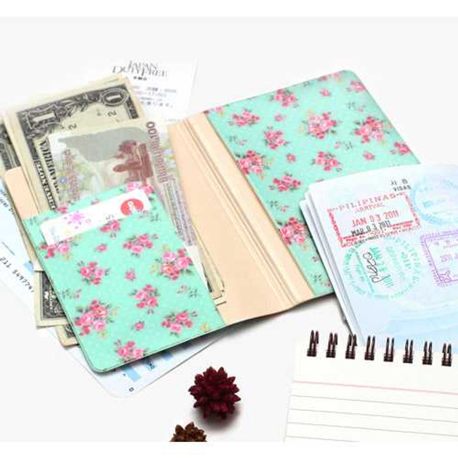 Wanna This Pour vous flower pattern passport cover