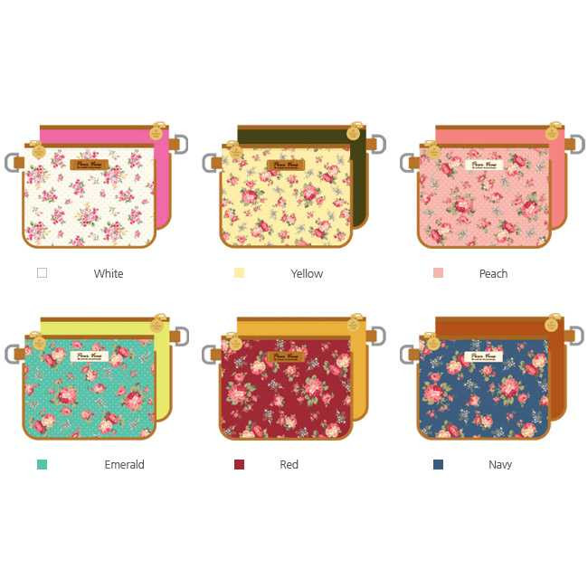 Wanna This Pour vous flower pattern clutch bag small