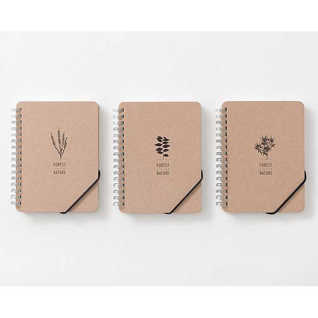 Ardium Wirebound Kraft nature lined notebook small