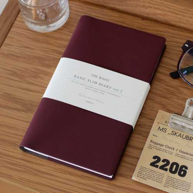 2015 Indigo Basic undated slim diary scheduler
