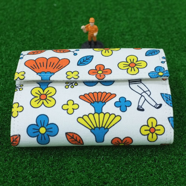 Tabom retro fabric trifold wallet