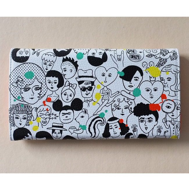 Funny illustration all star women's wallet