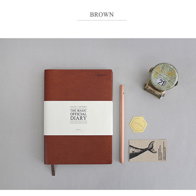 Brown - 2015 Indigo The basic official undated diary