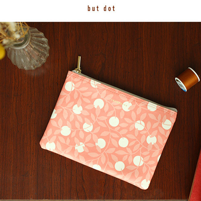 But dot - Promenade flower pattern daily pouch