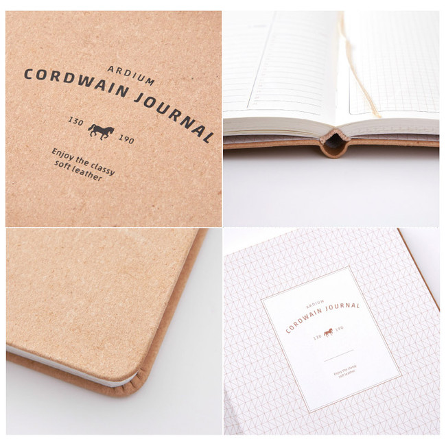 Detail of 2015 Cordwain undated medium journal