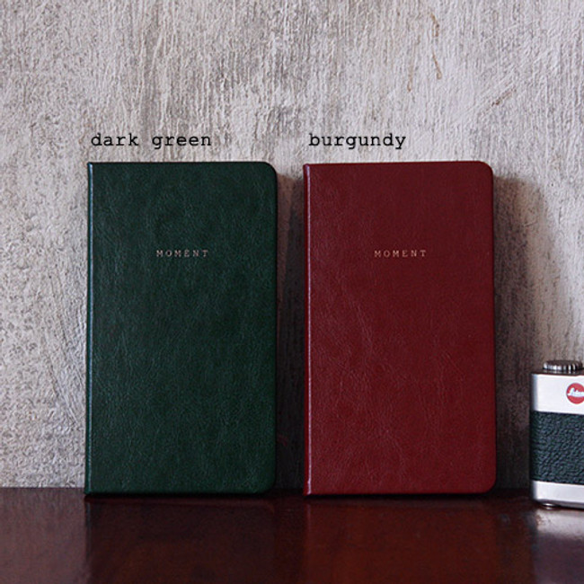 Dark green, Burgundy - 2015 moment small undated diary