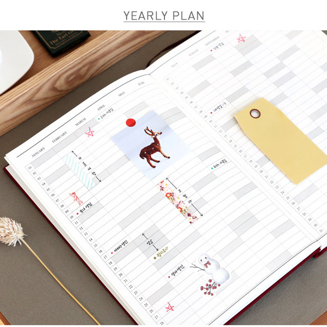 Yearly plan - 2015 Un jour de reve day dated diary